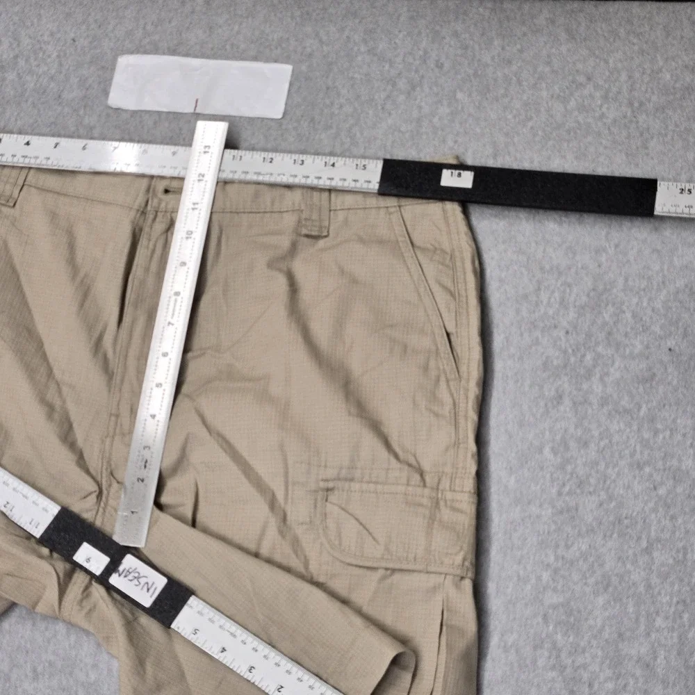 Chaps Men Shorts 36 Hudson Tan Cargo Ripstop 9